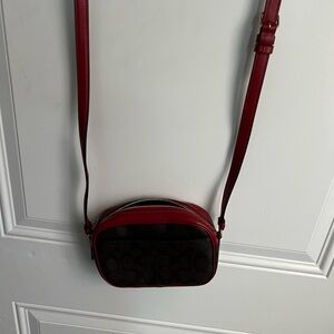 Coach purse brown/red Crossbody
